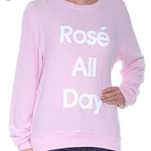 Dream Scene Womens Cotton Rose All Day sweatshirt